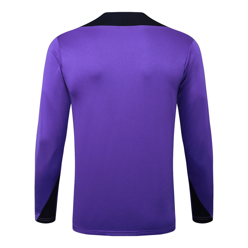 Conjunto Corinthians Zíper Curto Treino Roxo 2024/25