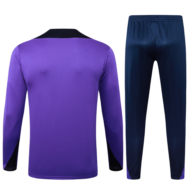 Conjunto Corinthians Zíper Curto Treino Roxo 2024/25