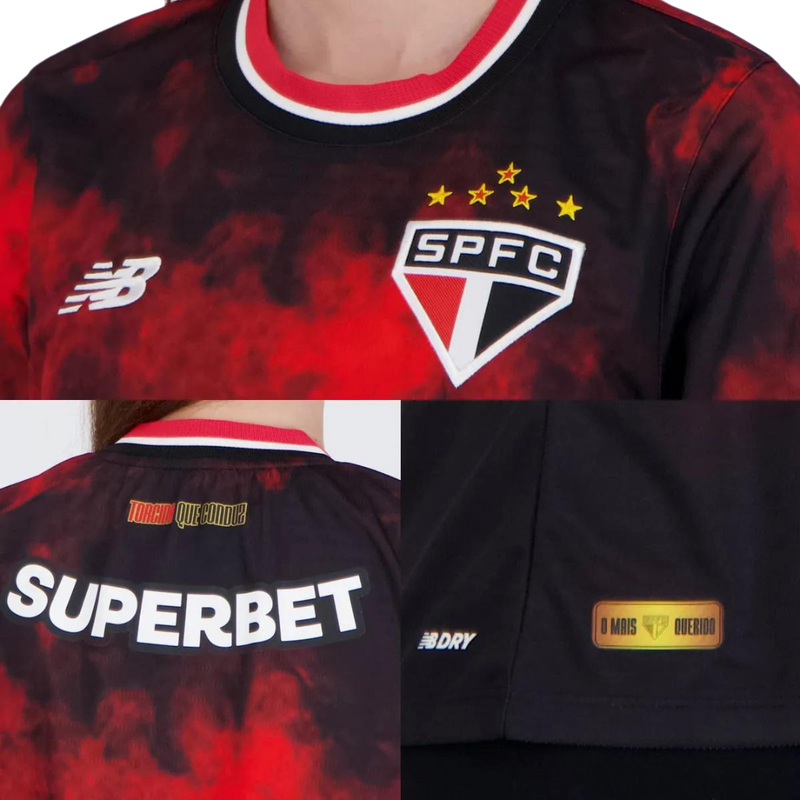 Camisa Feminina São Paulo 2024/25 Comemorativa
